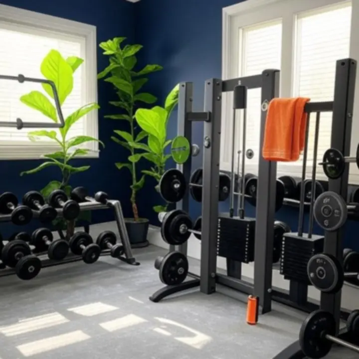 Klient Fitonexa w swojej domowej siłowni